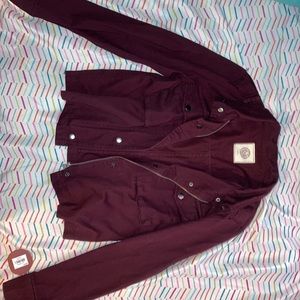 Burgundy Utility Jacket